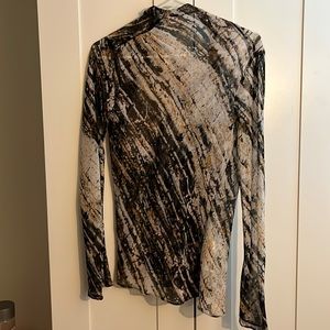 Zara printed draped top